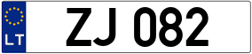 Trailer License Plate